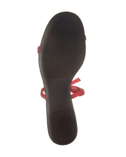 Jeffrey Campbell Red Bow-Bow Slide Sandal