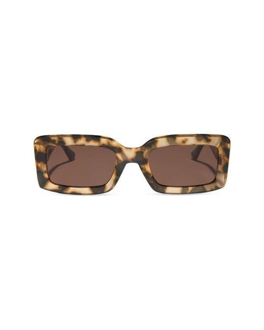 DIFF Brown Katie 52Mm Gradient Rectangle Sunglasses