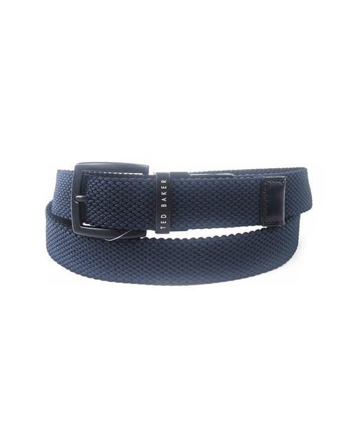 Ted Baker Blue Reversible Web Stretch Belt for men