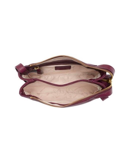 Vince Camuto Purple Laney Leather Crossbody Bag