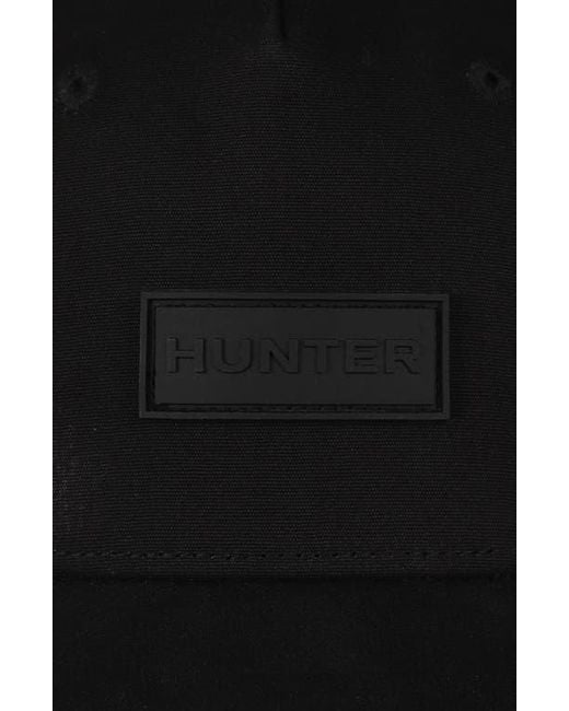 Hunter Black Logo Baseball Cap for men