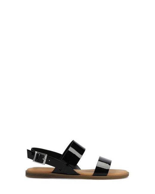 Journee Collection Black Lavine Sandal
