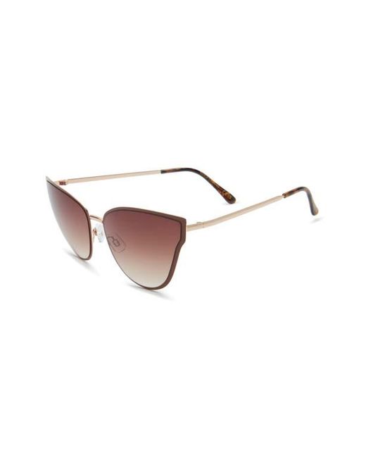 Vince Camuto Metallic Metal Cat Eye Sunglasses