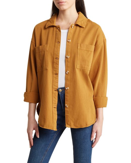 Thread & Supply Orange Fletcher Shirt Jacket