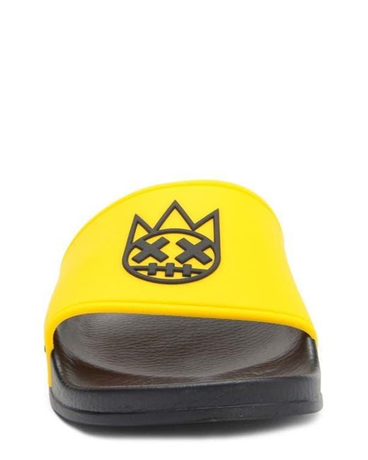 Cult Of Individuality Yellow Slide Sandal With Socks for men