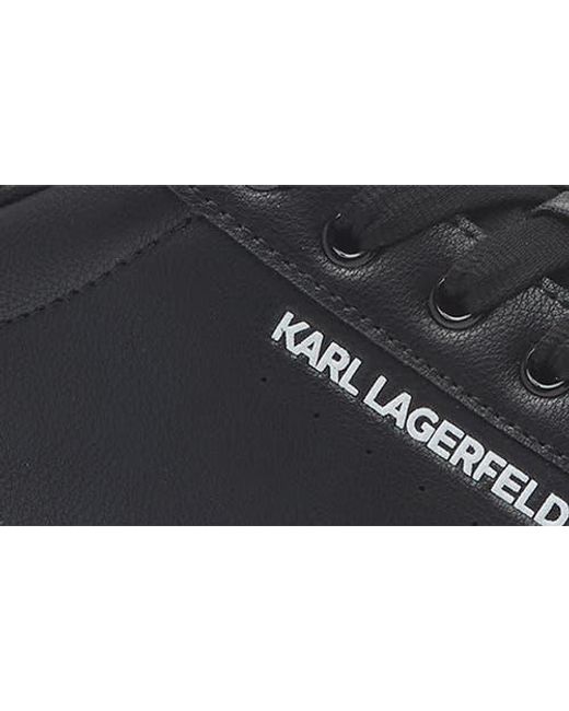 Karl Lagerfeld Blue Plain Toe Sneaker for men