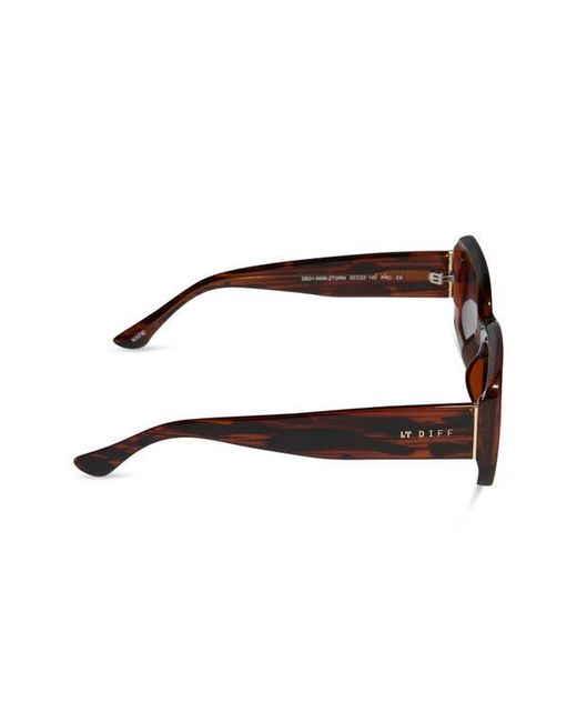 DIFF Brown Katie 52Mm Gradient Rectangle Sunglasses
