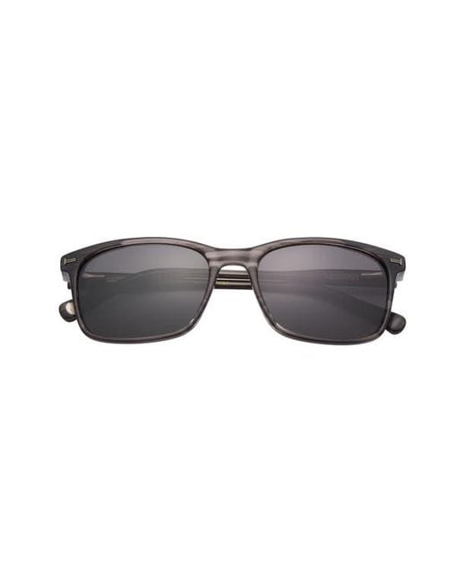 Ted Baker Gray 56Mm Polarized Rectangular Sunglasses for men