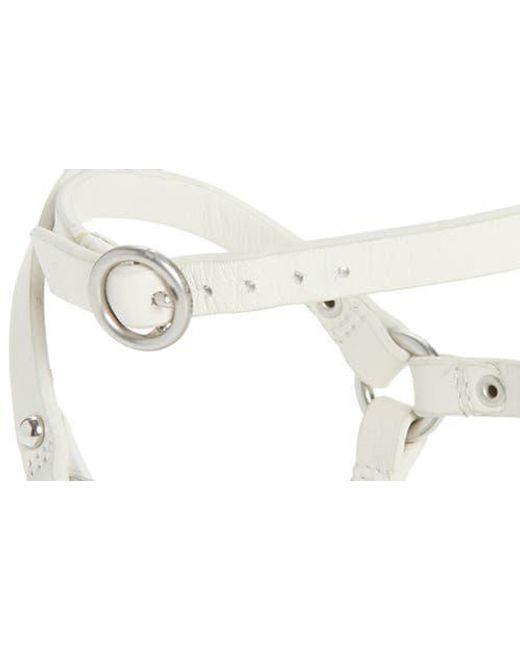 Rag & Bone White Geo Ring Ankle Strap Sandal