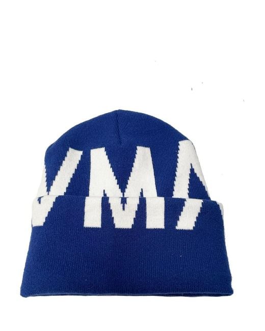 HVMAN Blue Logo Knit Beanie for men