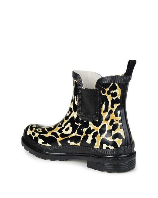 Journee Collection Black Tekoa Rain Boot