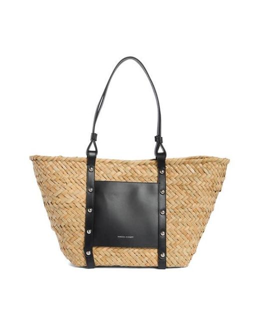 Rebecca Minkoff Brown Woven Straw Tote