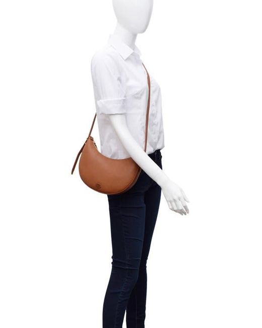 New Amsterdam Leatherworks Brown Silas Leather Crossbody Bag