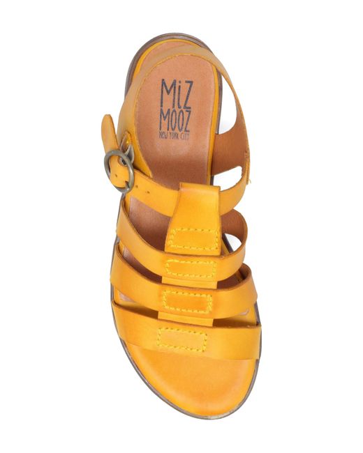 Miz Mooz Orange Deborah Strappy Sandal