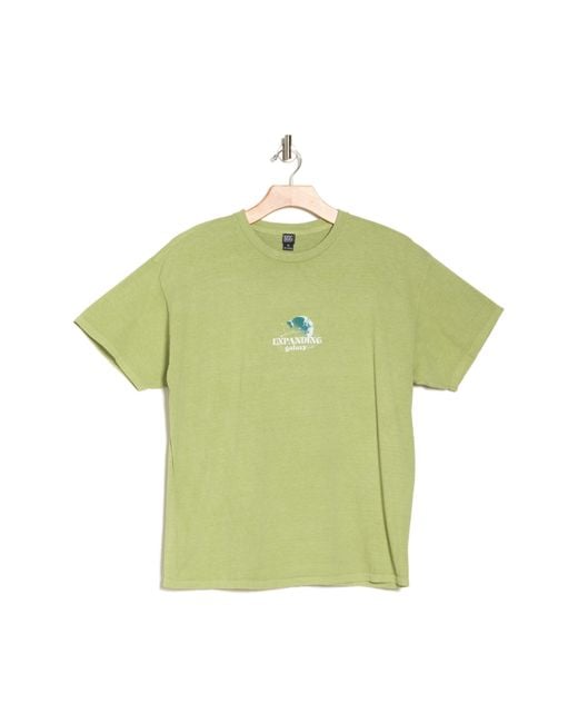 BDG Green Expanding Galaxy Cotton Graphic T-shirt for men