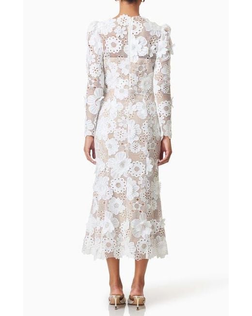 lace dress with fur Sunset Blossom Lace Dress main image 0