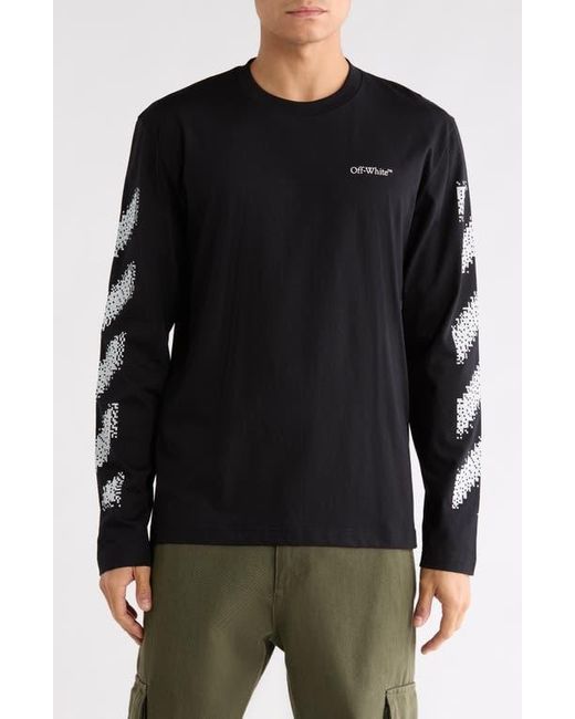 Off-White c/o Virgil Abloh Pixel Diagonal Skate Long Sleeve T