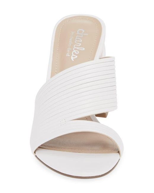 Charles David White Rhythmic Sandal