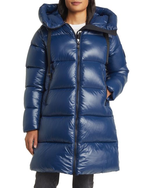 Save The Duck Blue Isabel Insulated Puffer Coat