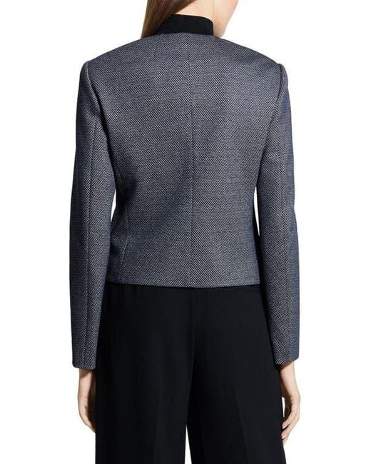 Theory Blue Clean Herringbone Jacket