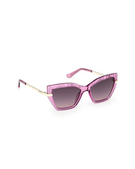 Guess Purple Rectangular Sunglasses for men