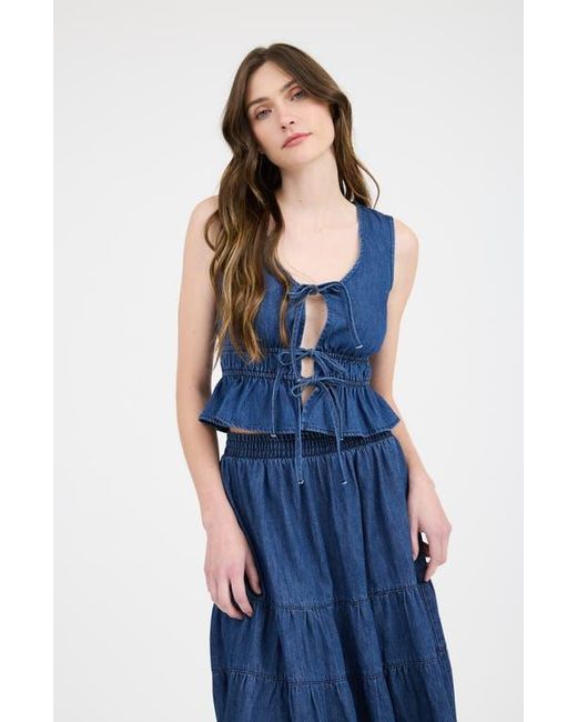 Blu Pepper Blue Tank Top