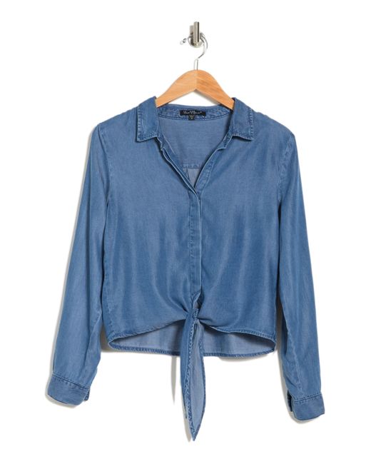 Velvet Heart Solange Tie Hem Shirt In 