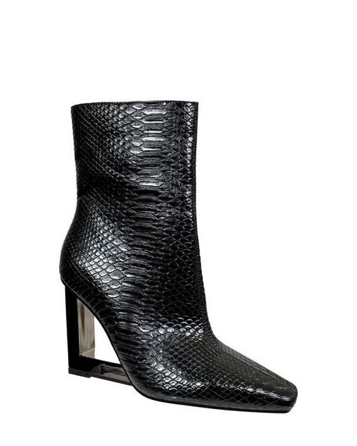 Ninety Union Black Fire Snip Toe Bootie
