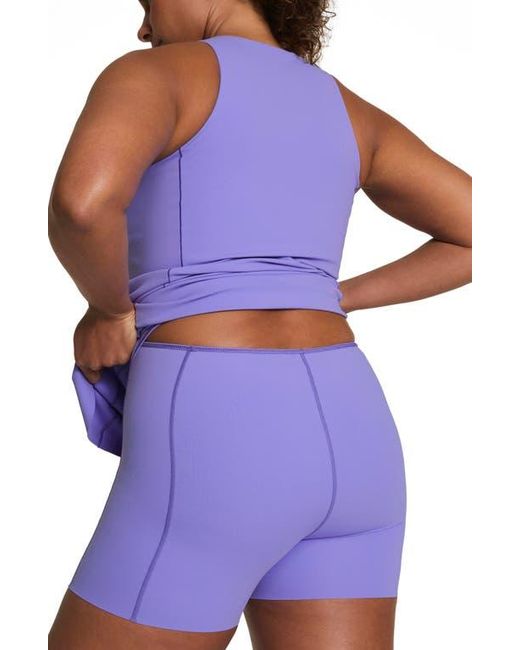 Spanx Blue Spanxshape Get Moving Zip Front Dress