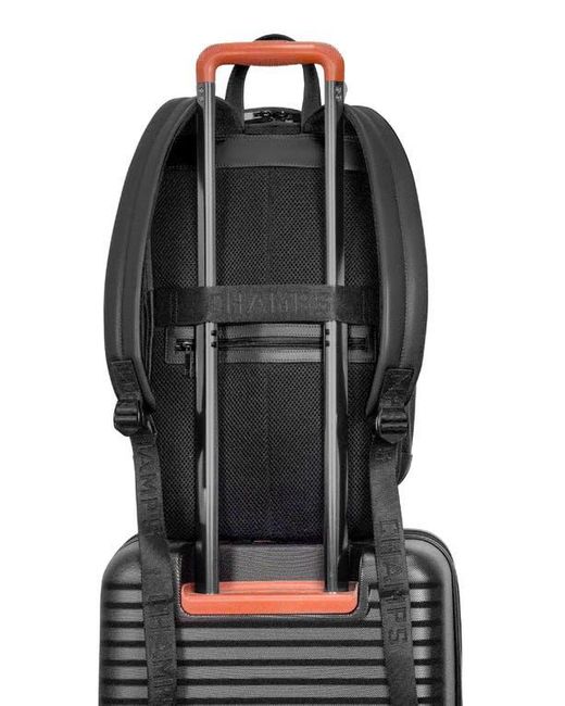 CHAMPS Black Onyx Leather Backpack for men
