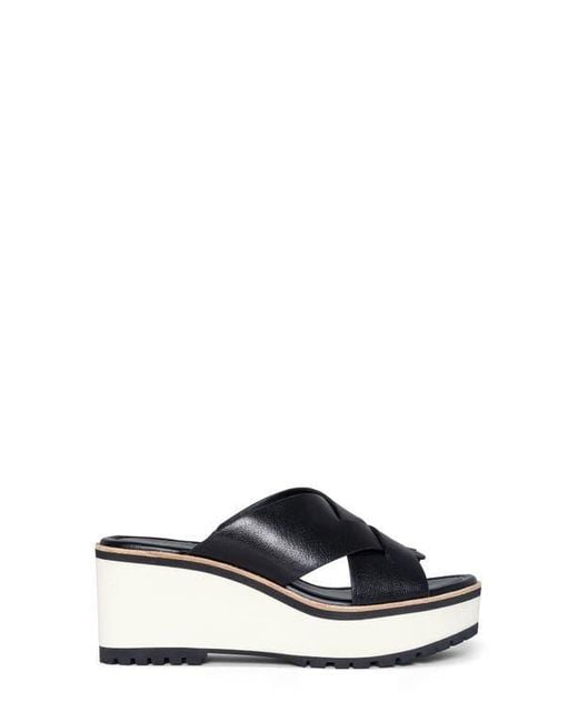 Donald J Pliner Blue Wedge Platform Sandal