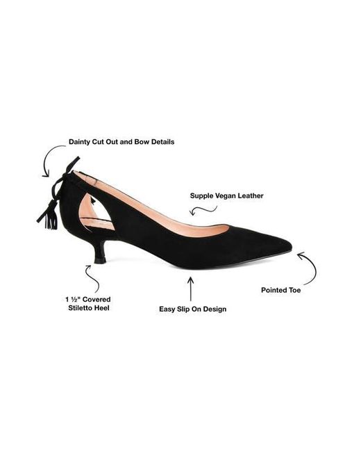 Journee Collection Black Journee Bindi Kitten Heel Pump