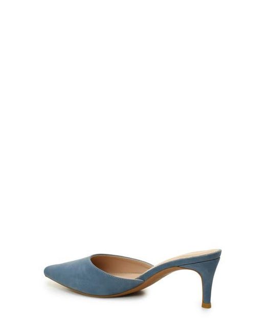 Nicole Miller Blue Pointed Toe Mule