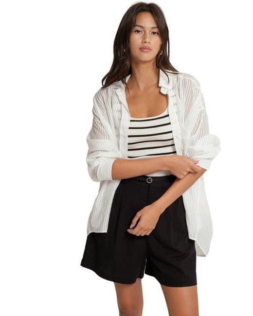 Blu Pepper Black Stripe Knit Tank