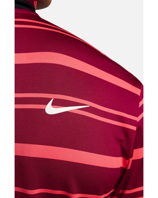 Nike Red Tour Stripe Golf Polo for men