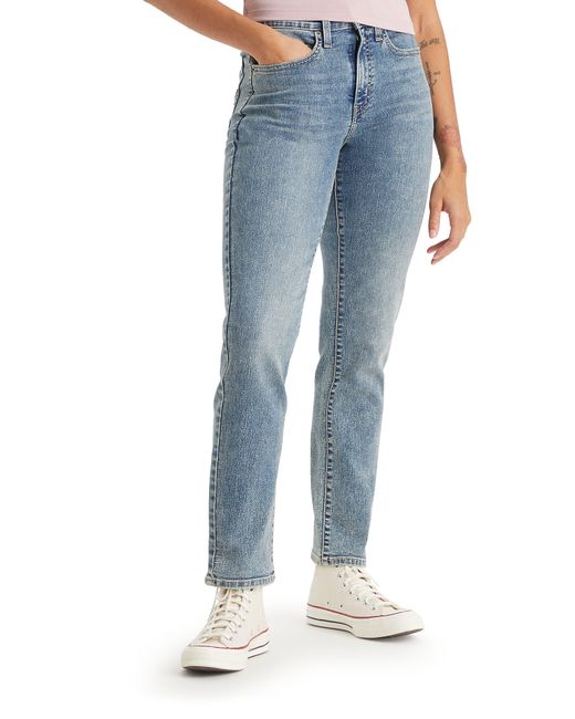 Levi's Blue 724tm High Waist Straight Leg Jeans