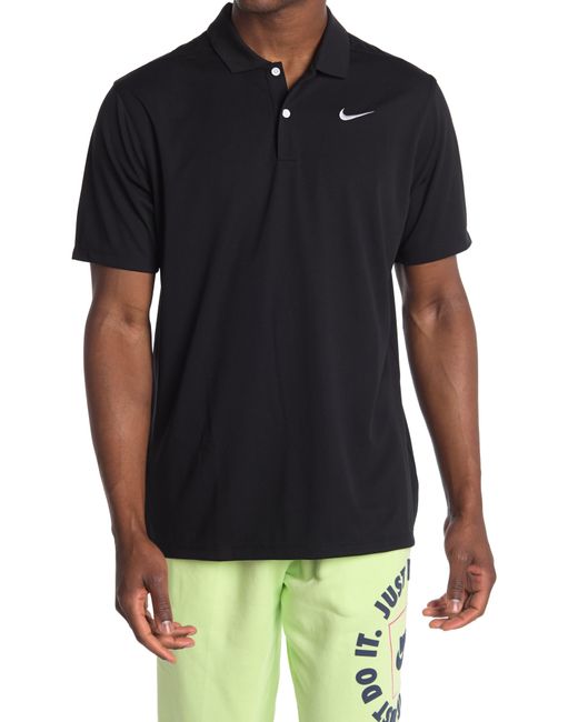 Nike Black Dri-fit Essential Solid Polo Shirt for men