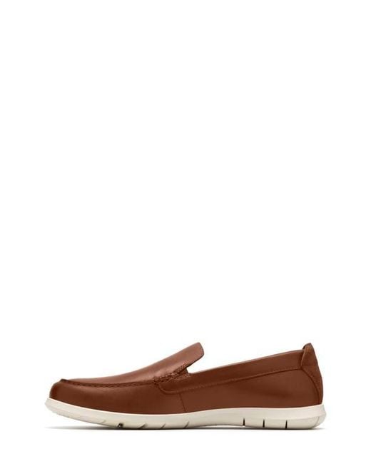 Clarks Brown Flexway Step Slip-On for men
