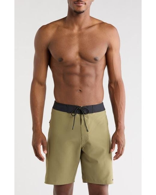 RVCA Green Va Solid Swim Trunks for men