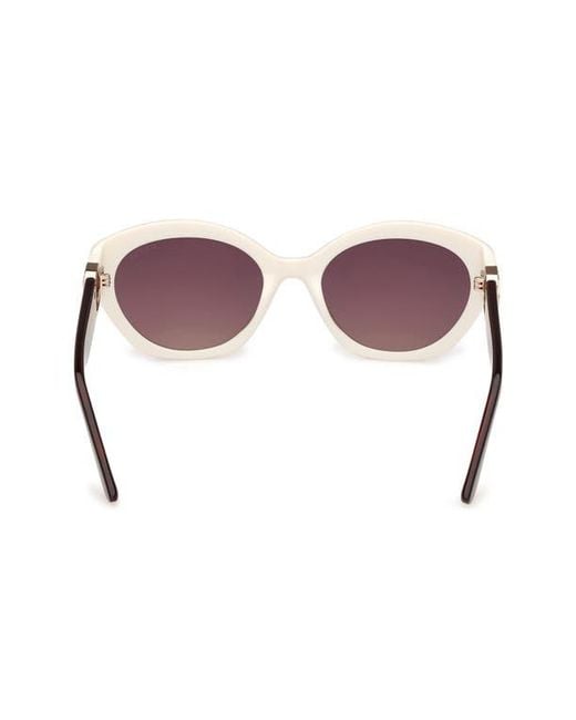 Guess Purple Oval Sunglasses for men