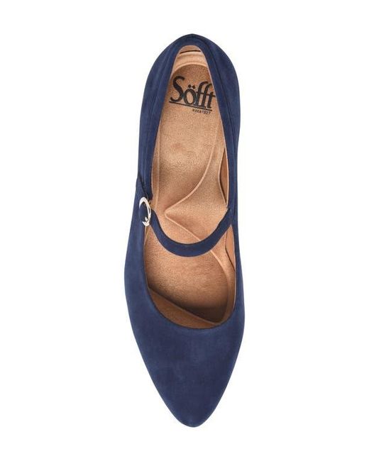 Söfft Blue Sienna Pointed Toe Mary Jane Pump