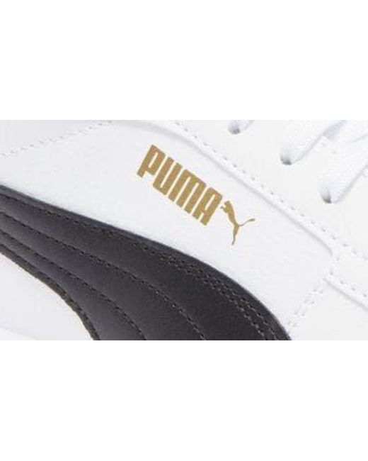 PUMA White Caven 2.0 Mid Top Sneaker for men