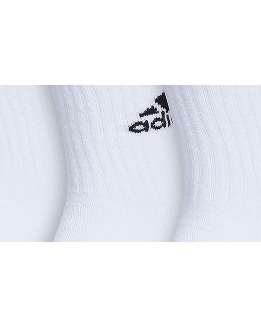 Adidas Blue Assorted 3-pack Cushioned 2.0 Crew Socks for men