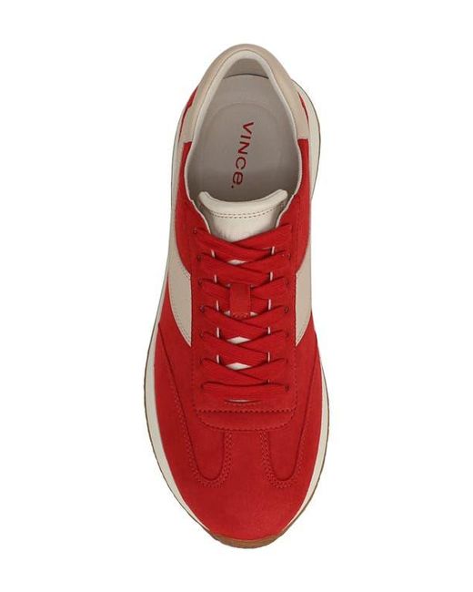 Vince Red Olla Runner Sneaker