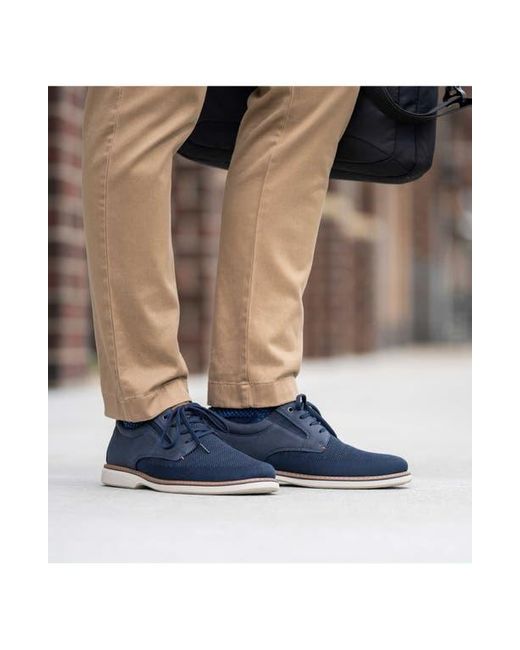 Nunn Bush Blue Otto Plain Toe Derby for men