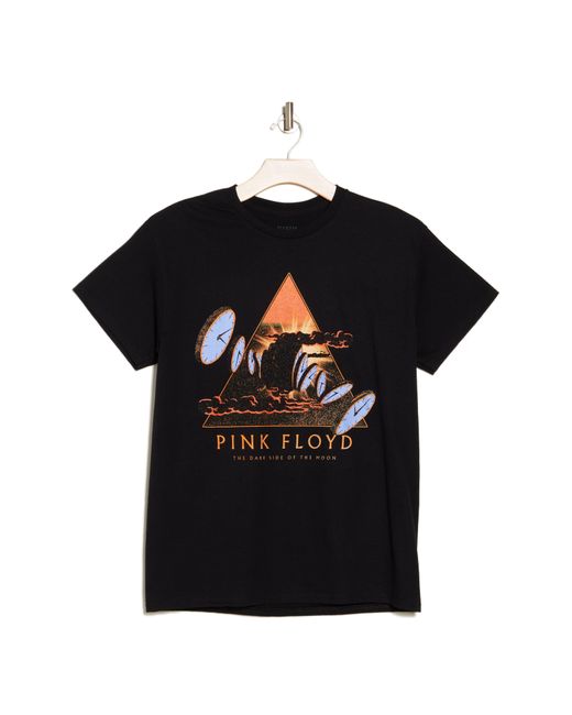 Merch Traffic Black Pink Floyd Time Graphic T-shirt for men