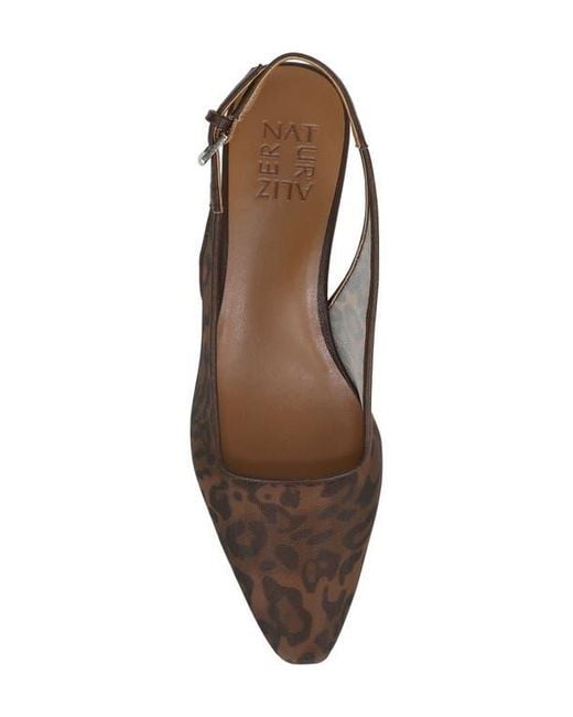 Naturalizer Brown Ginger Slingback Mesh Pump