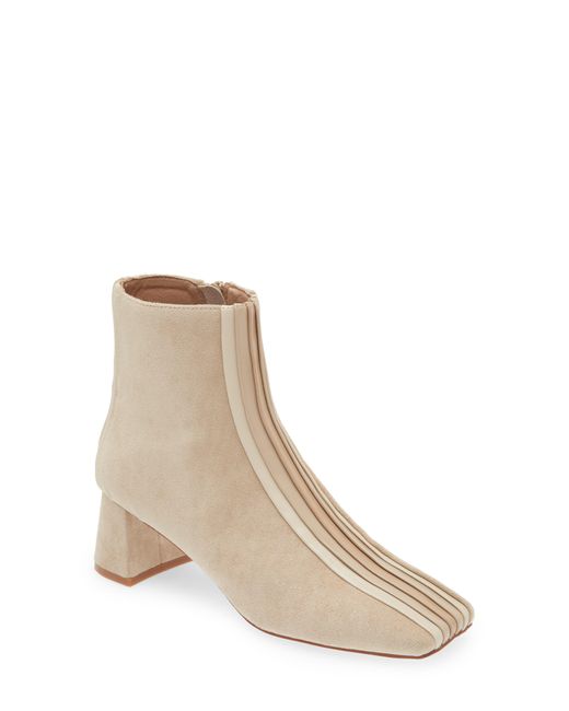 Jeffrey Campbell Natural Peace Out Square Toe Bootie