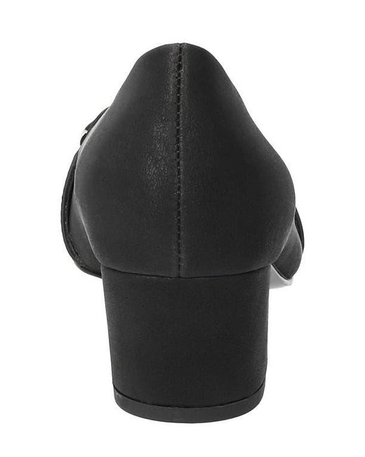 Easy Street Black Amber Pointed Toe Pump