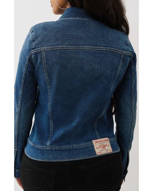 True Religion Blue Jesse Slim Denim Jacket